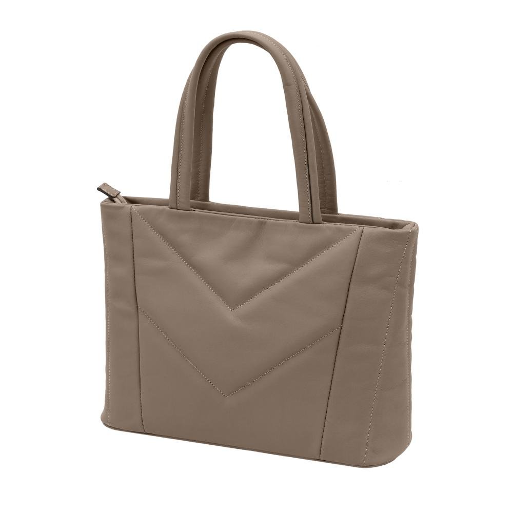 Bolsa de Couro Mariart Graviola Bege 3