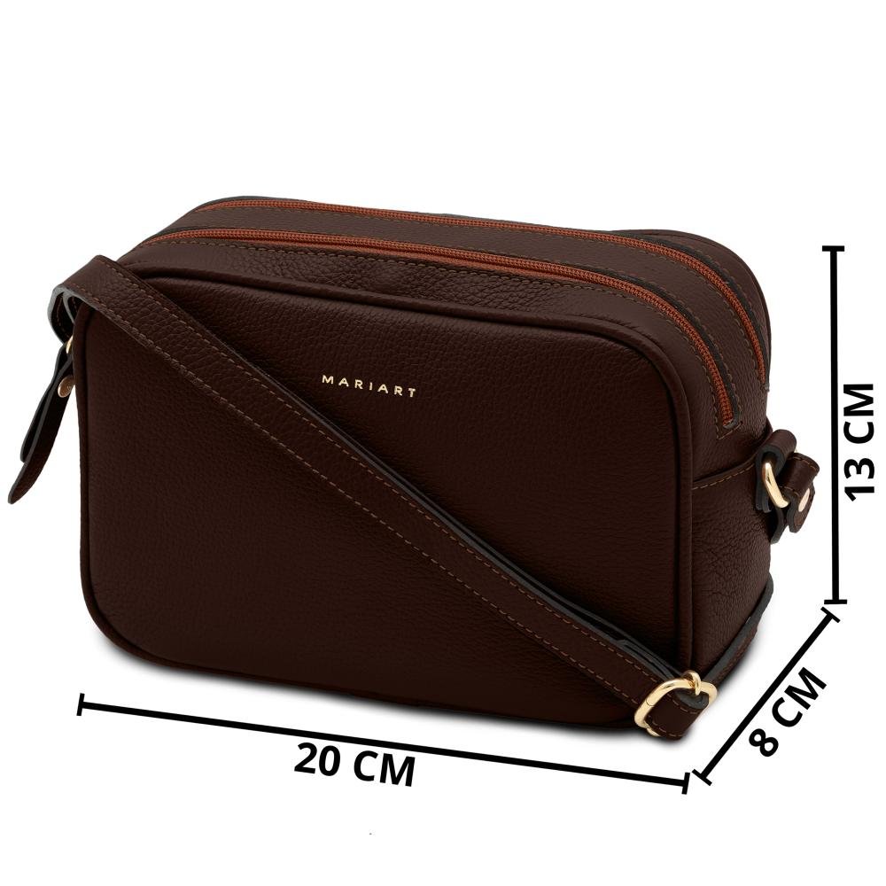 Bolsa de Couro Mariart Cajuína Chocolate 6