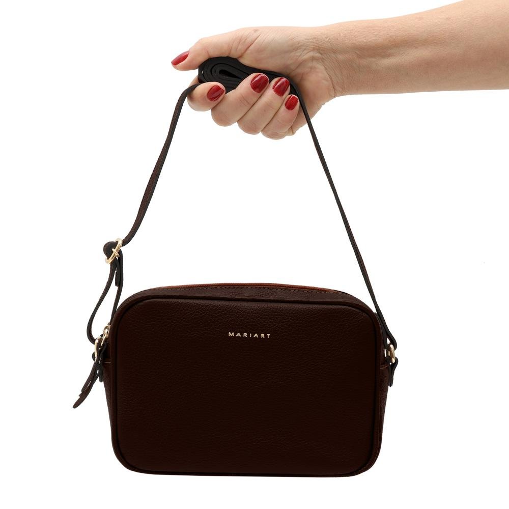 Bolsa de Couro Mariart Cajuína Chocolate 7