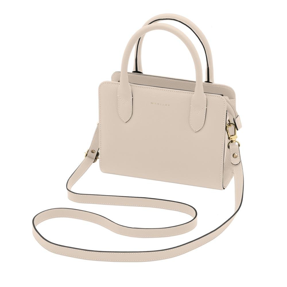 Bolsa de Couro Mariart Mangaba Off White 1