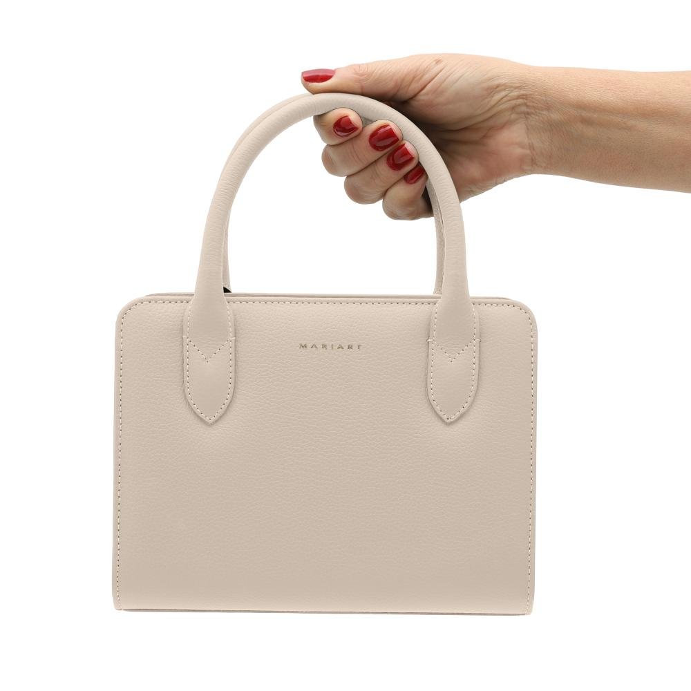 Bolsa de Couro Mariart Mangaba Off White 7