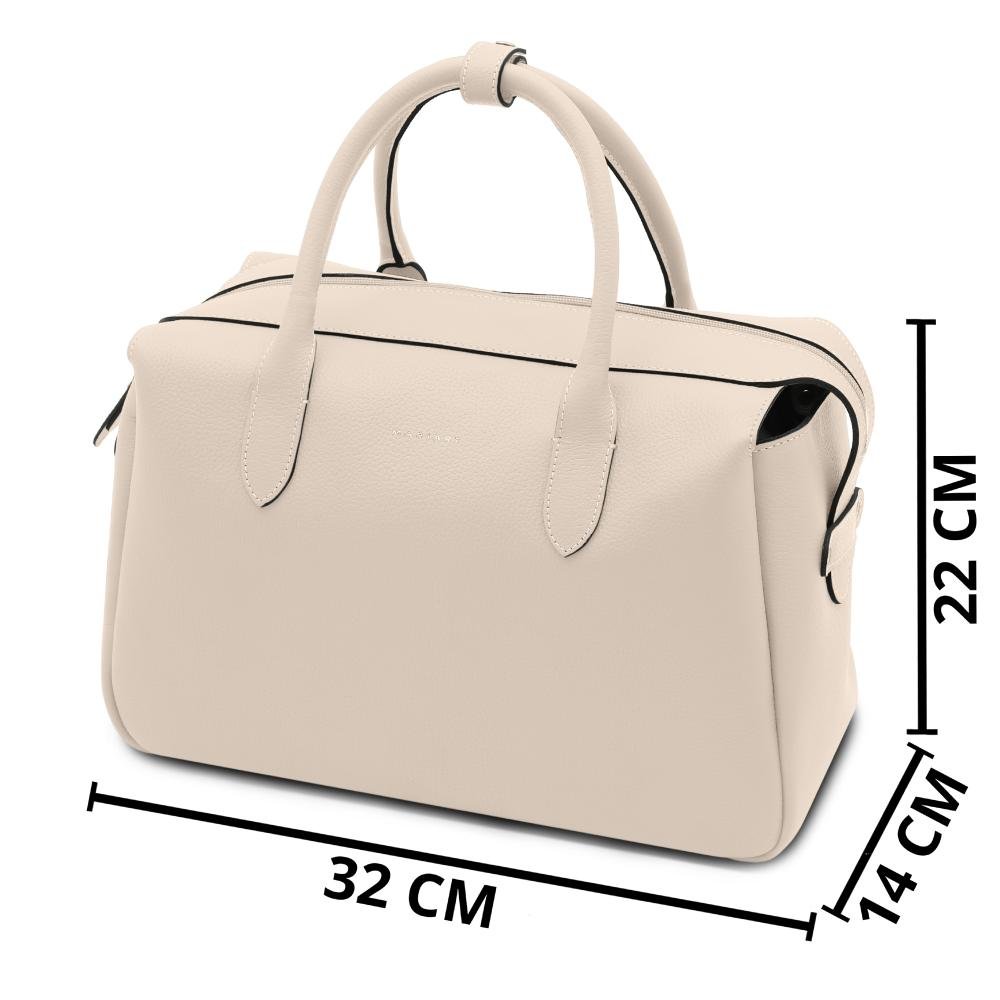 Bolsa de Couro Mariart Jambu Off White 5