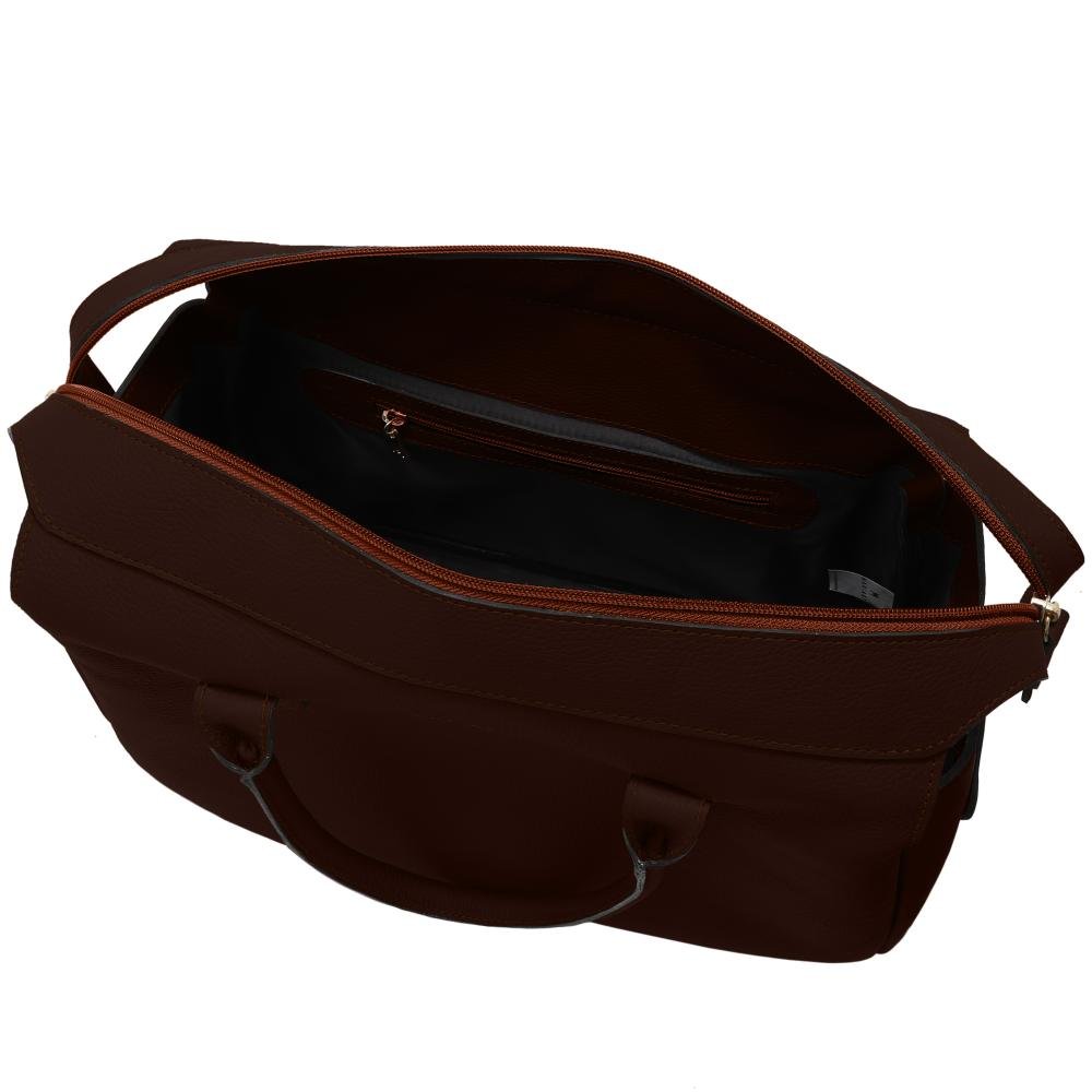 Bolsa de Couro Mariart Jambu Chocolate 2