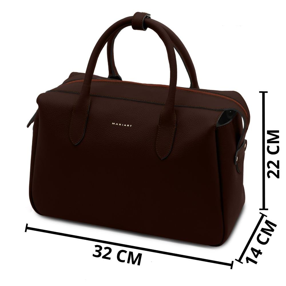 Bolsa de Couro Mariart Jambu Chocolate 4