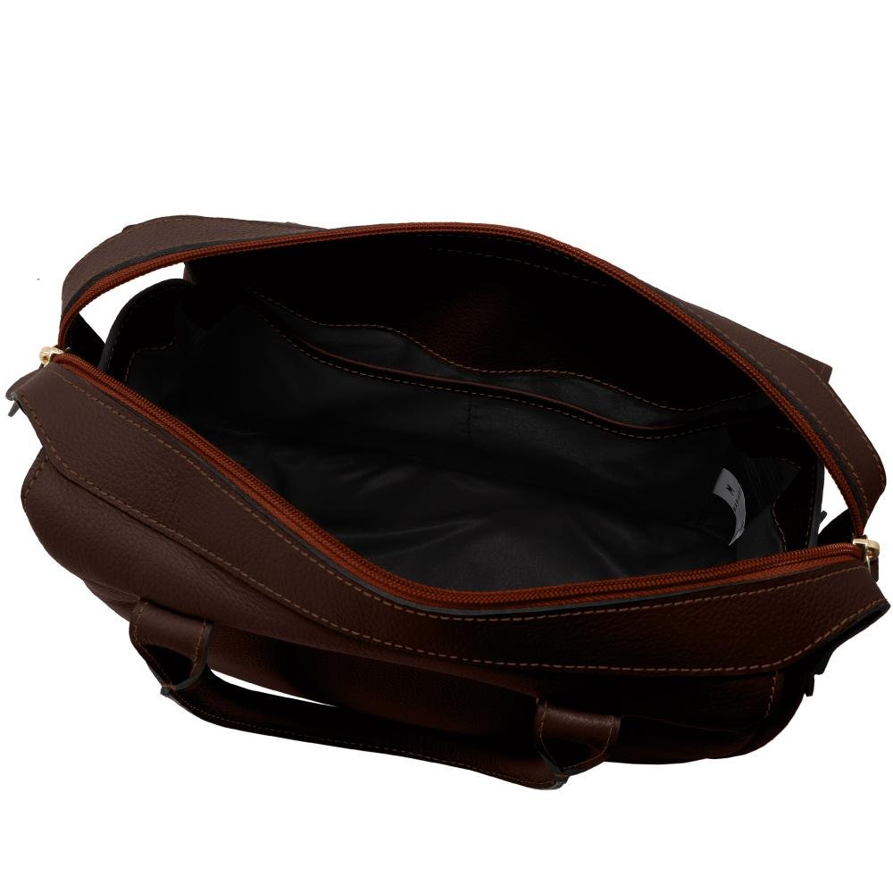 Bolsa de Couro Mariart Jambuzinha Chocolate 2