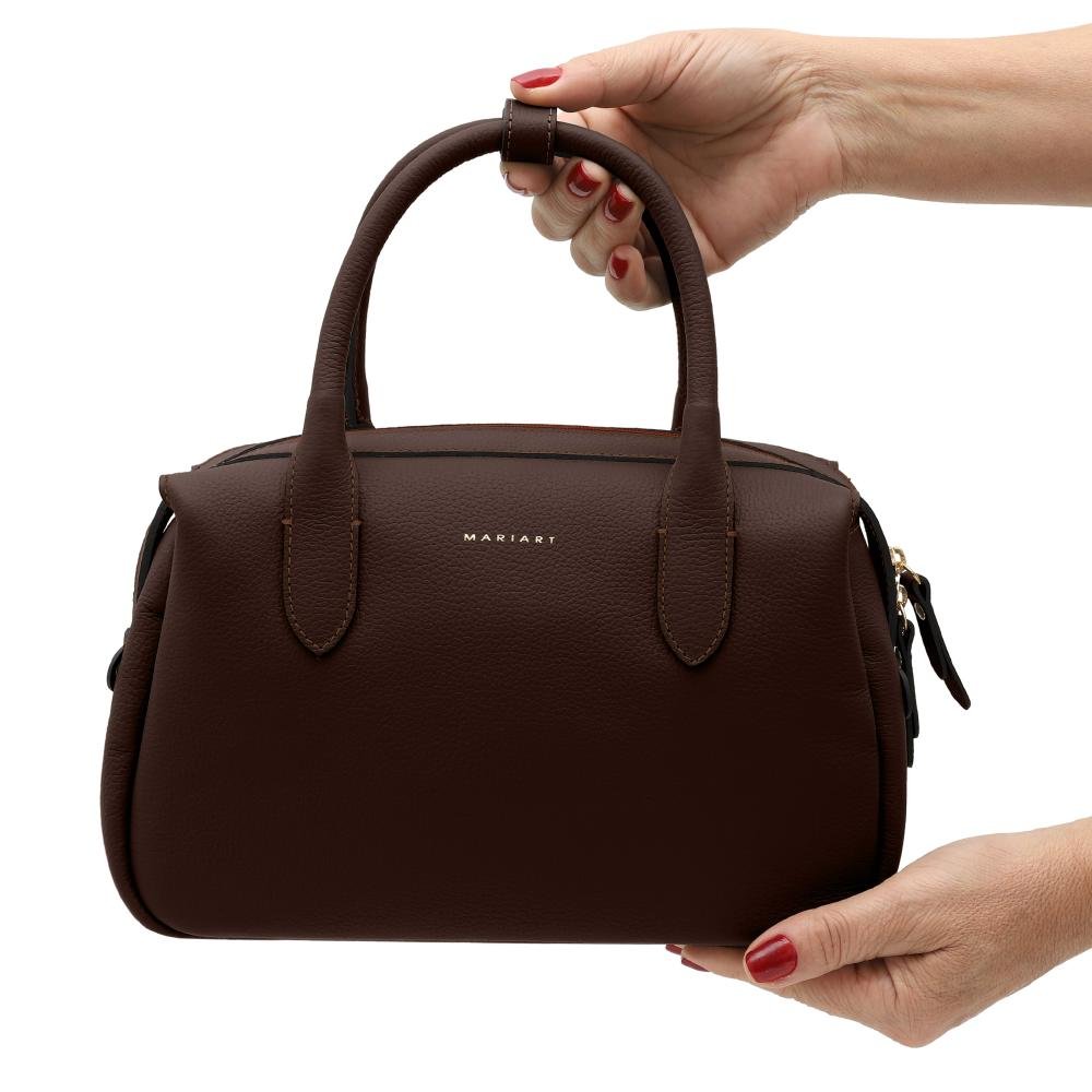 Bolsa de Couro Mariart Jambuzinha Chocolate 5