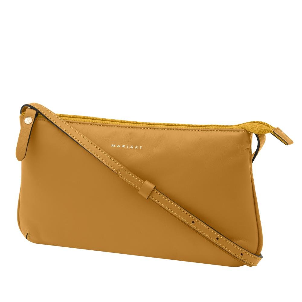 Bolsa de Couro Mariart Canelinha Amarelo Nanica 5