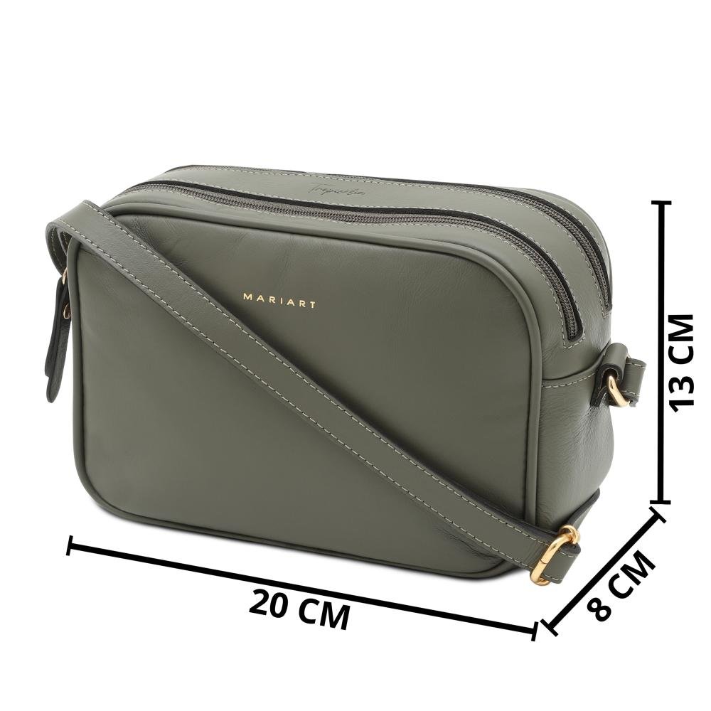 Bolsa de Couro Mariart Guaraná Verde Adão 5