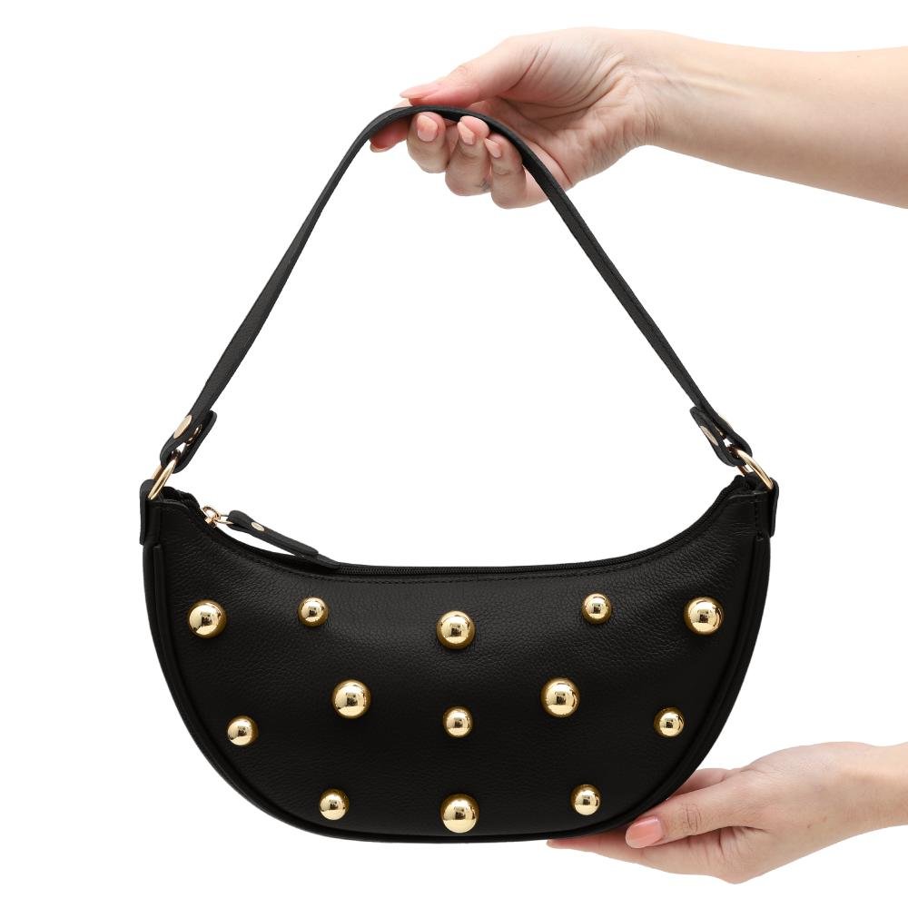 Bolsa de Couro Mariart Pequi Preto 5