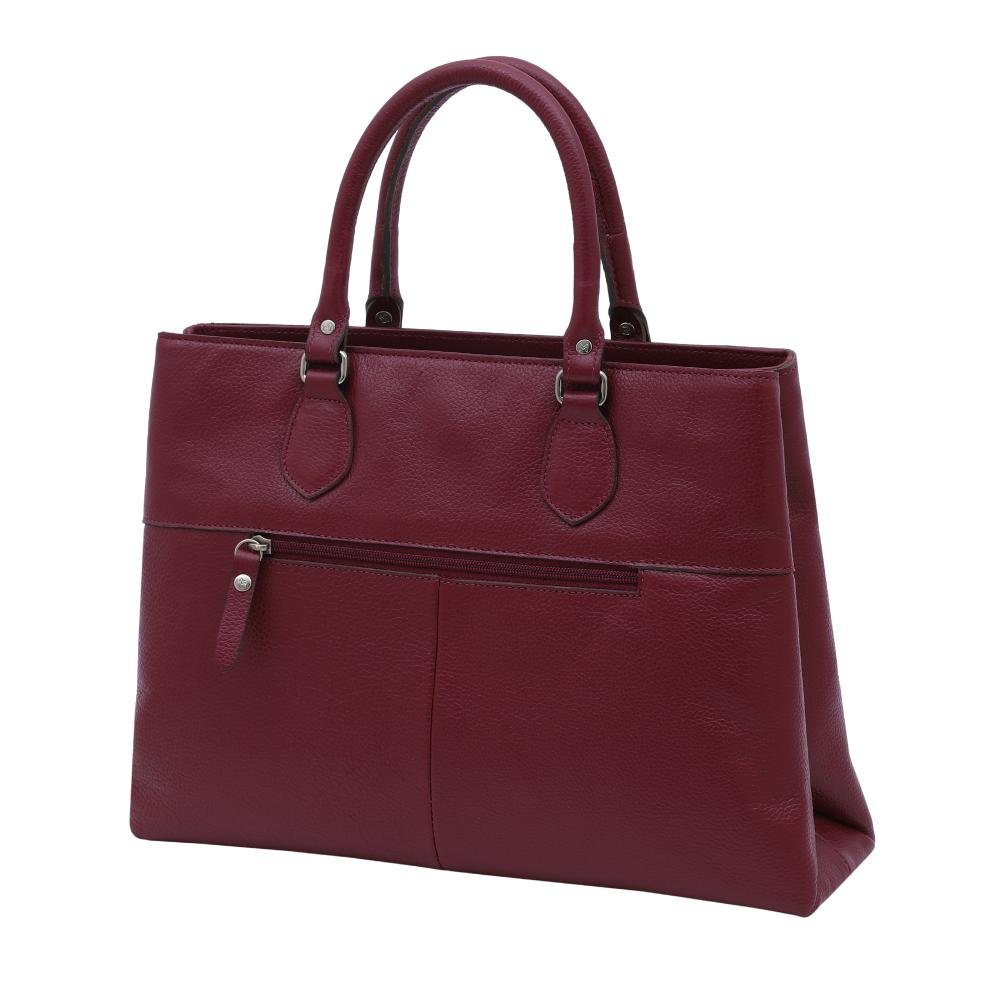 Bolsa de Couro Mariart Açaí Rubi 3