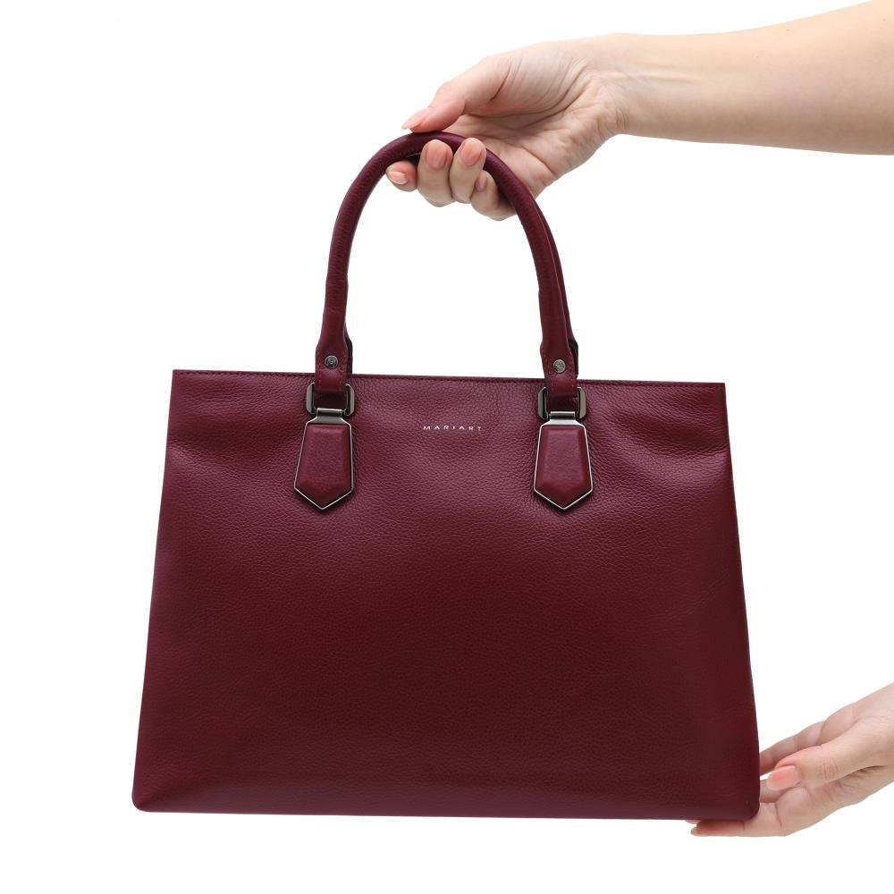 Bolsa de Couro Mariart Açaí Rubi 5