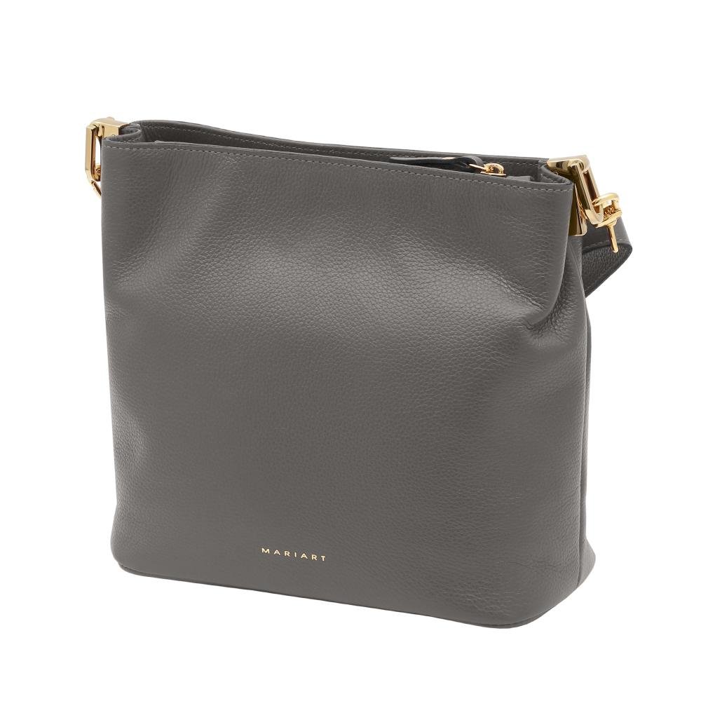 Bolsa de Couro Mariart Juá Cinza 3