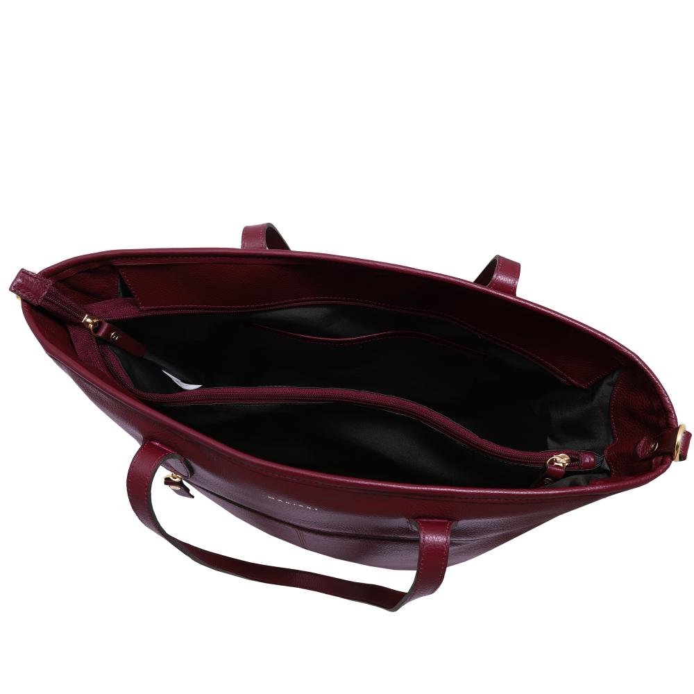 Bolsa de Couro Mariart Papaya Rubi 2