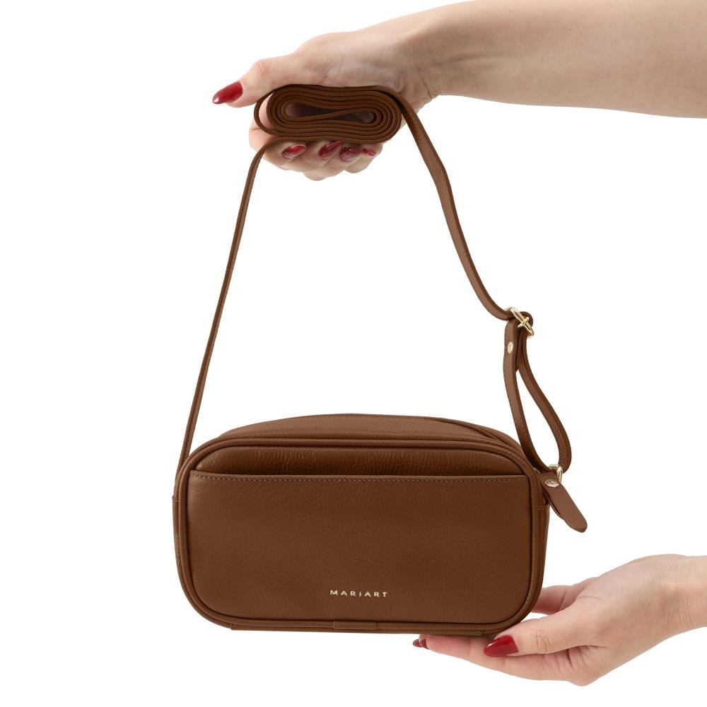 Bolsa de Couro Mariart Quinoa Camel 5