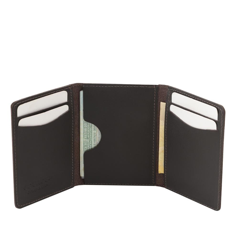 Carteira de Couro Couro50 Teresina SM Café 3