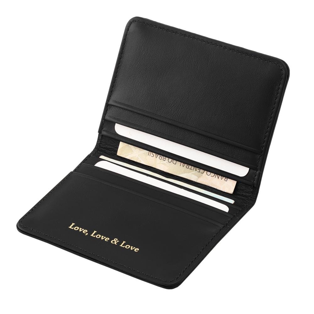 Carteira de Couro Mariart Lovezinho Preto 3