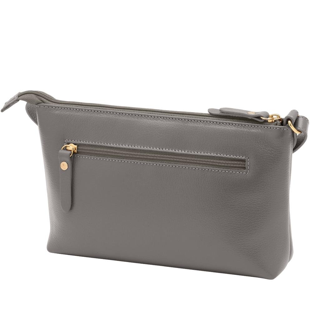 Bolsa de Couro Mariart Salsa Cinza 3