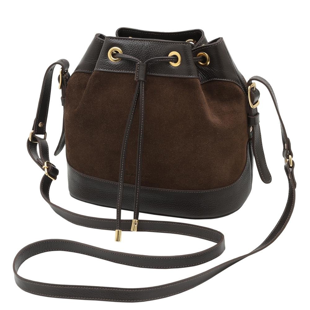 Bolsa de Couro Mariart Chia Suede