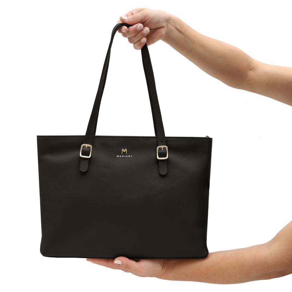 Bolsa Transversal Couro Mariart Cedro Preto 5