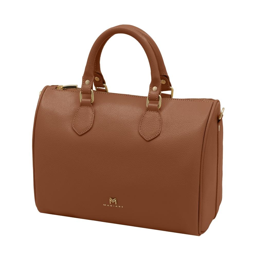 Bolsa de Couro Mariart Mini Canela Marrom 4