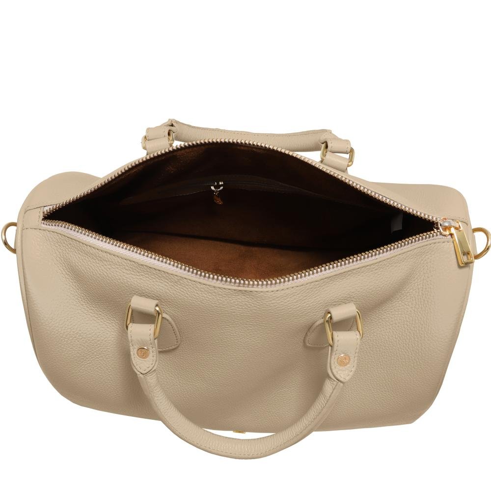 Bolsa de Couro Mariart Canela Aveia 2