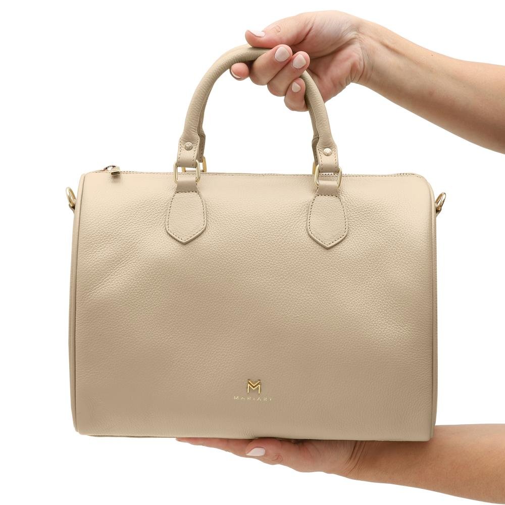 Bolsa de Couro Mariart Canela Aveia 5