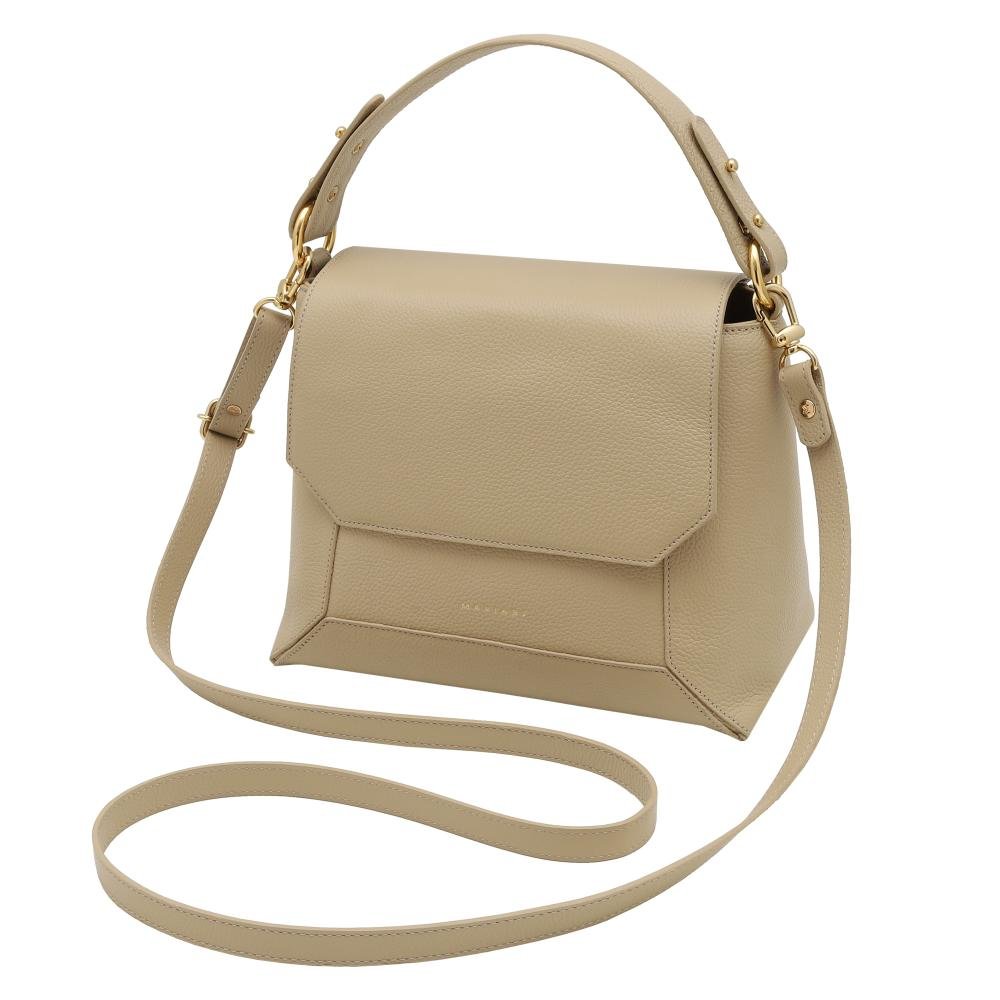 Bolsa de Couro Mariart Amêndoa