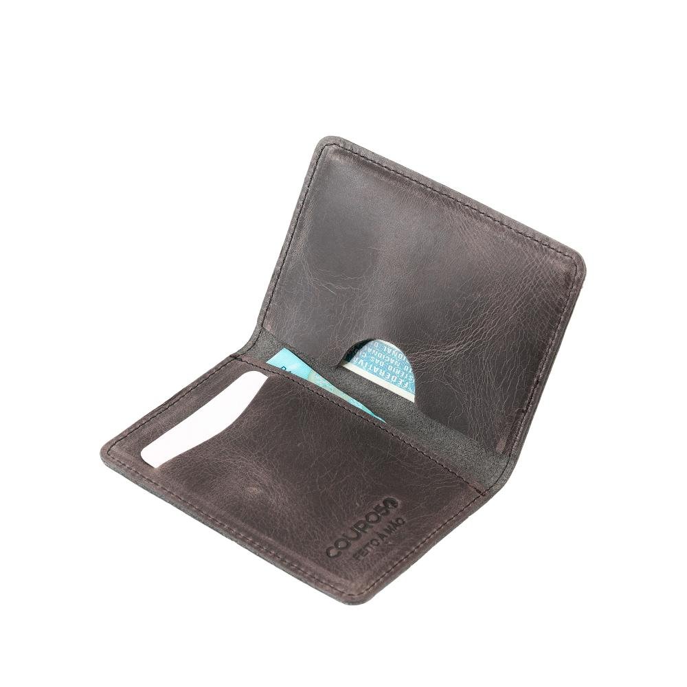 Carteira de Couro Couro50 Belo Horizonte Cinza 2