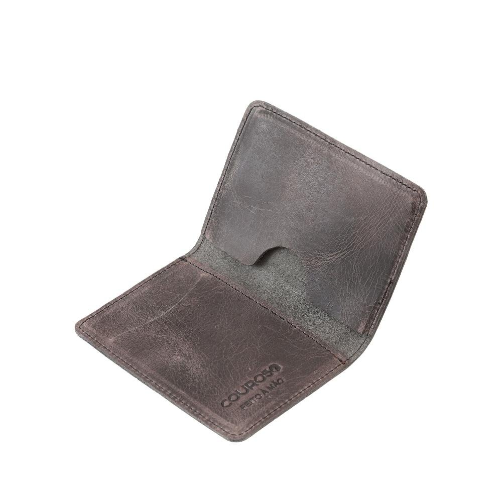Carteira de Couro Couro50 Belo Horizonte Cinza 3