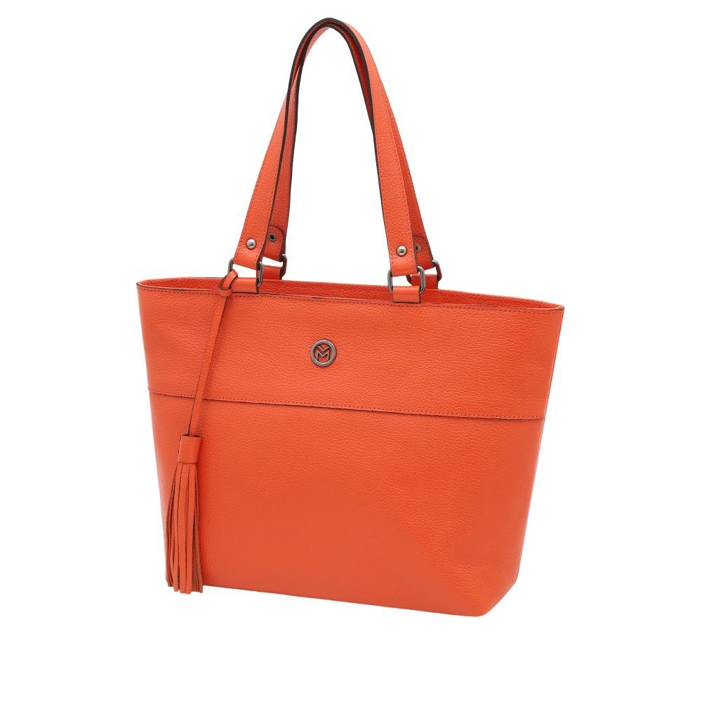 Bolsa de Couro Mariart Mini Cobre Laranja 1