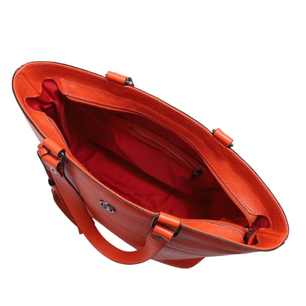 Bolsa de Couro Mariart Mini Cobre Laranja 2