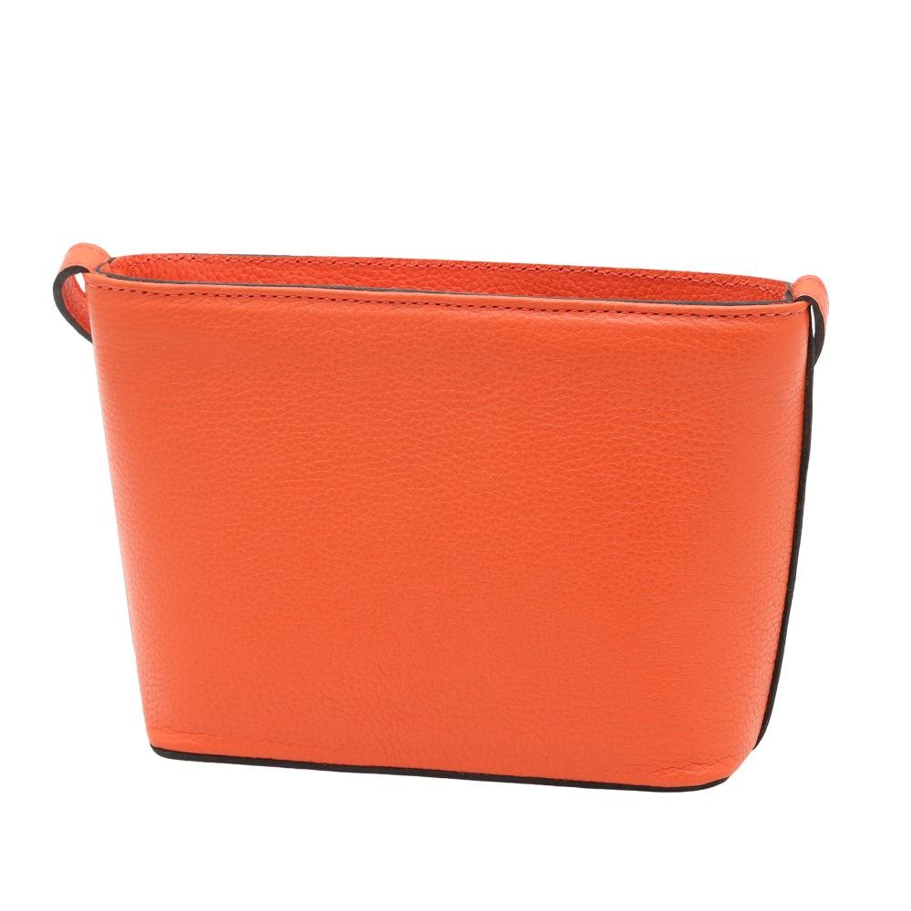 Bolsa de Couro Mariart Mini Cristal Laranja 3