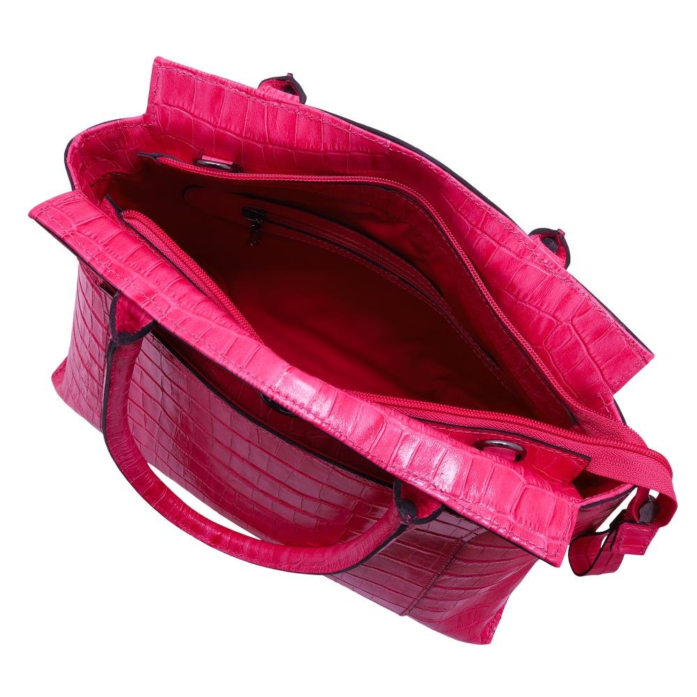 Bolsa de Couro Mariart Rubi Rosa 2