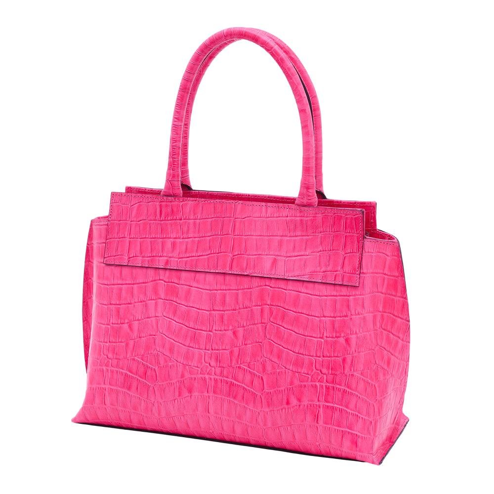 Bolsa de Couro Mariart Rubi Rosa 4