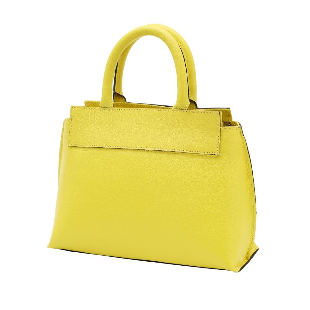 Bolsa de Couro Mariart Mini Rubi Amarelo 3