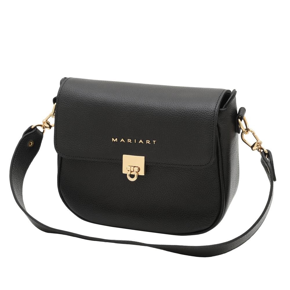 Bolsa de Couro Mariart Turmalina Preto 4