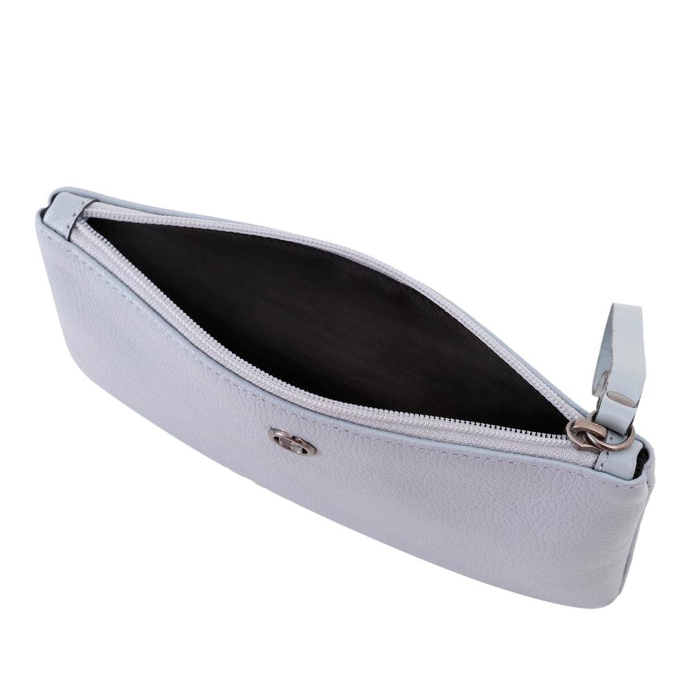 Bolsa Carteira Clutch de Couro Mariart 263 Cores Azul 3