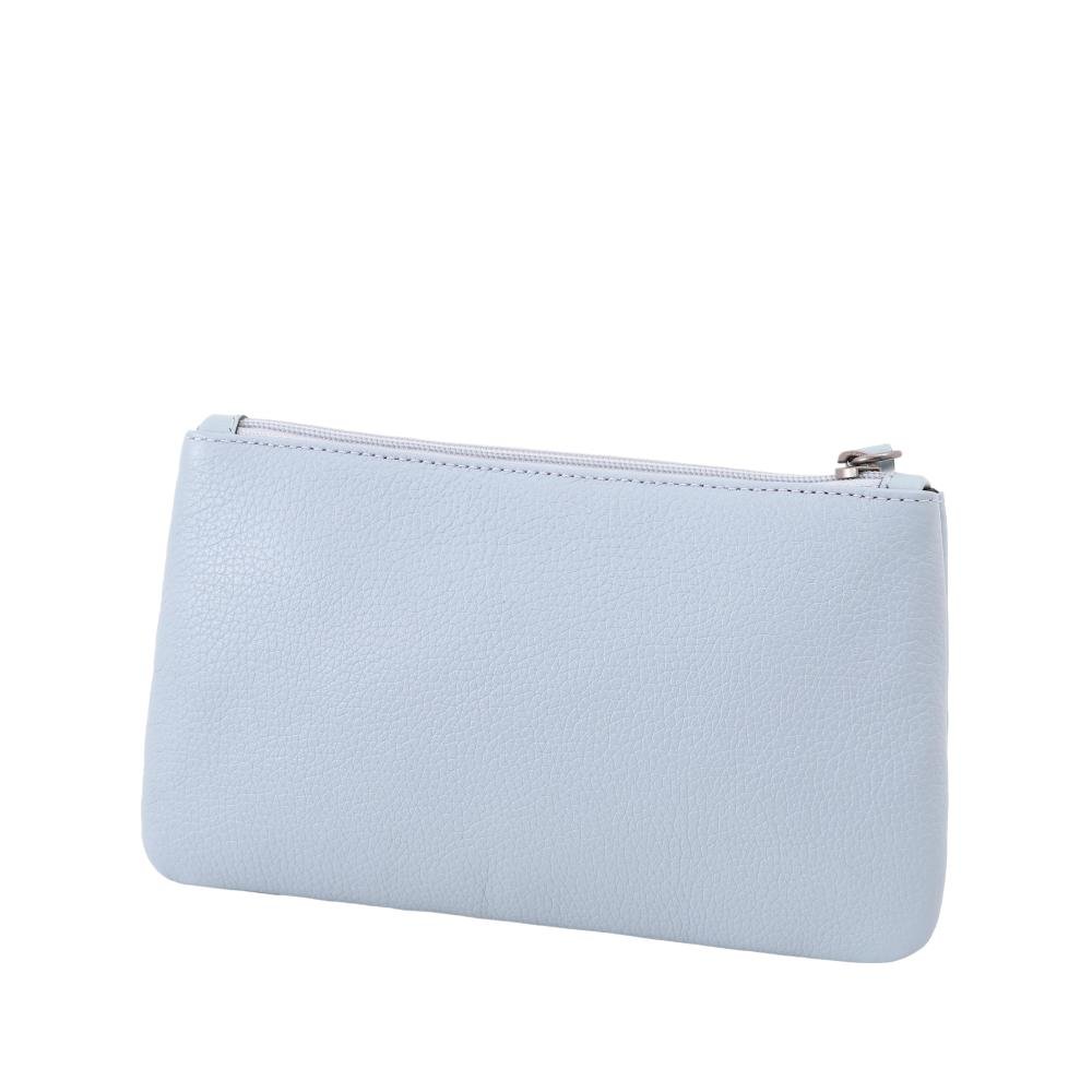 Bolsa Carteira Clutch de Couro Mariart 263 Cores Azul 4
