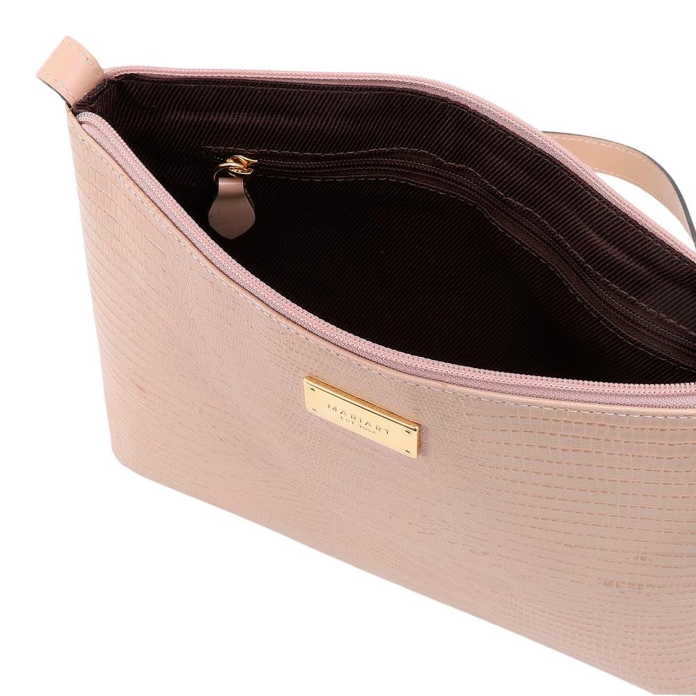 Kit Bolsa e Carteira de Couro Mariart 2190 + 237 Bege 3
