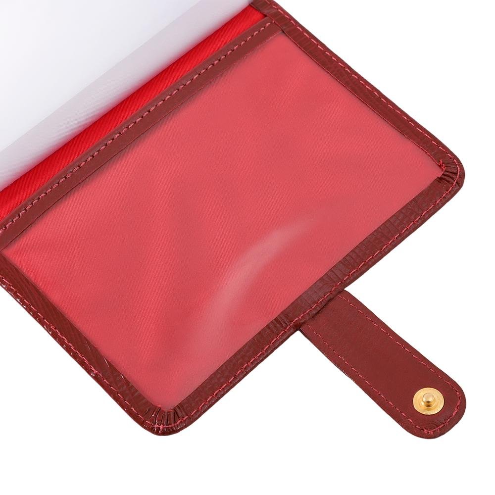 Kit Bolsa e Carteira de Couro Mariart 2190 + 237 Vermelho 7