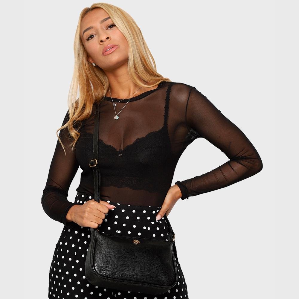 Bolsa de Couro Mariart 2030 Preto 5