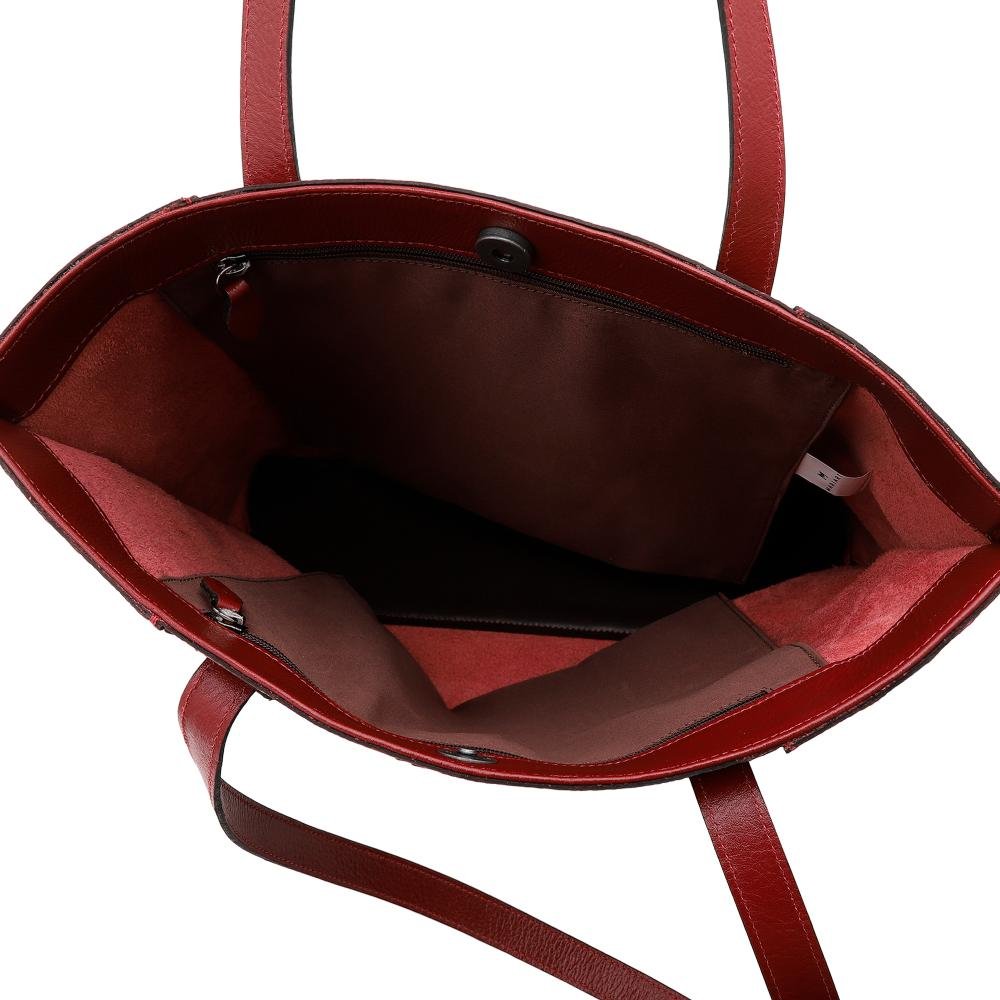 Bolsa de Couro Mariart 5210 Vermelho 3