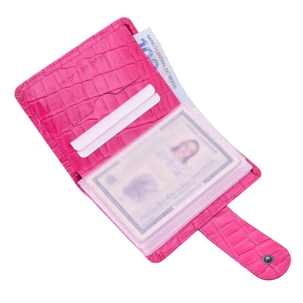 Carteira de Couro Mariart Ferro Rosa 2