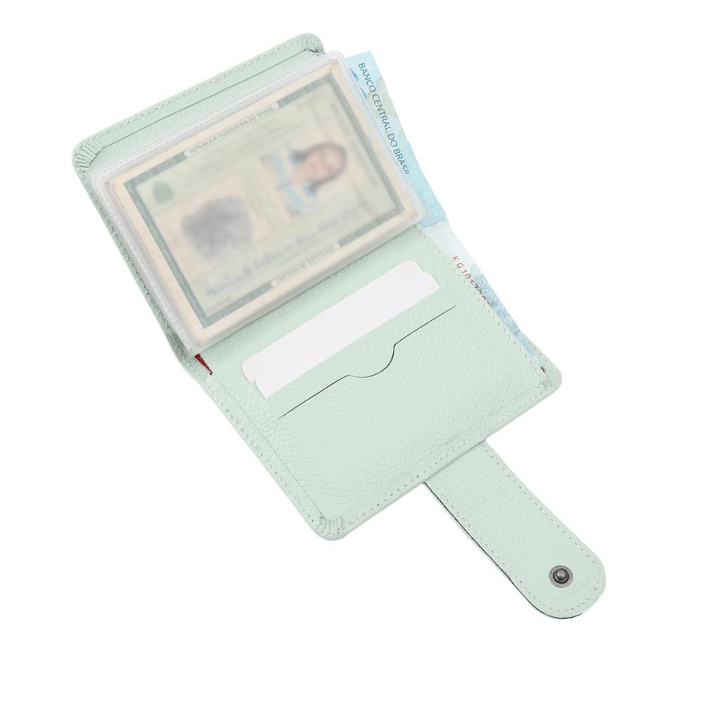 Carteira de Couro Mariart 630 RFID Antifurto Verde 2