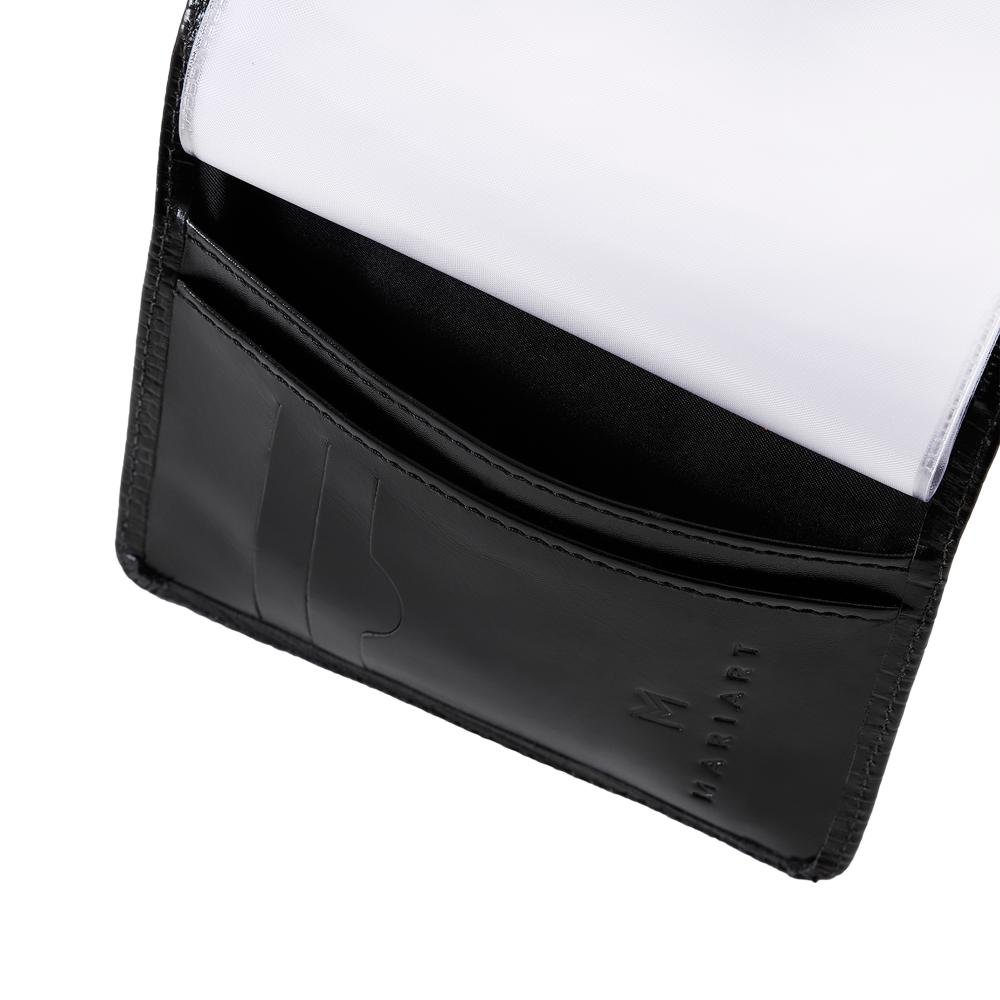 Kit Carteira e Porta-Moedas de Couro Mariart 237 + PN10L Preto 4