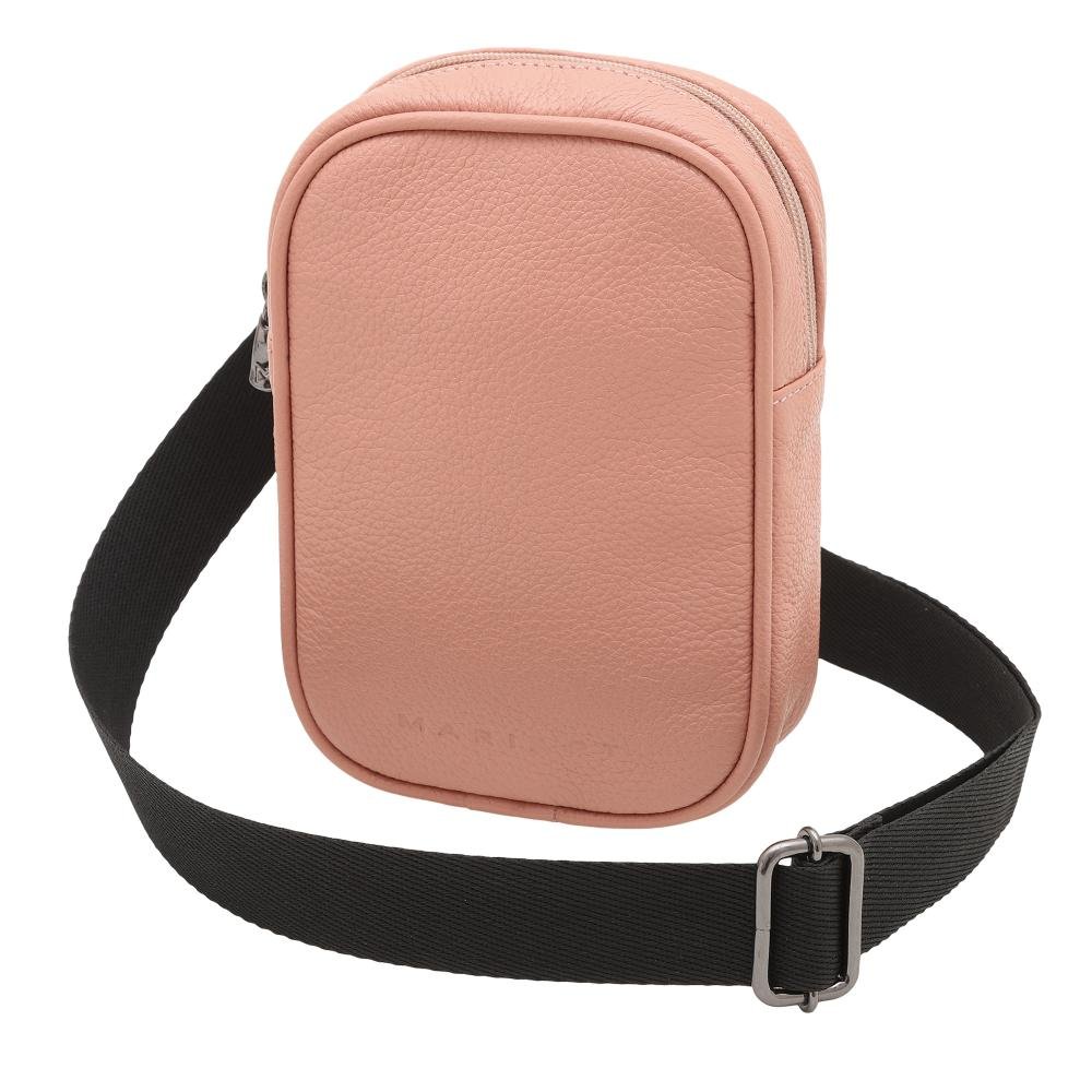 Bolsa Crossbody de Couro Mariart Lolla Rosa 1