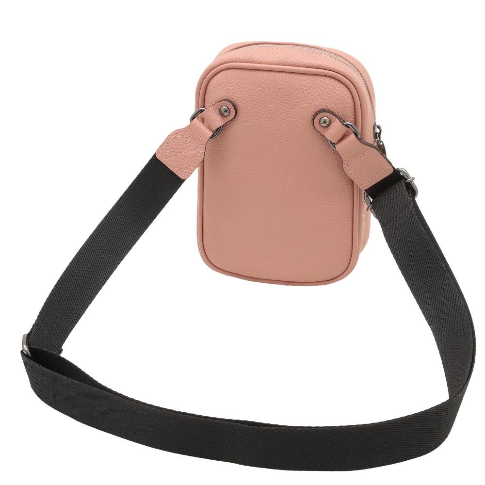 Bolsa Crossbody de Couro Mariart Lolla Rosa 2