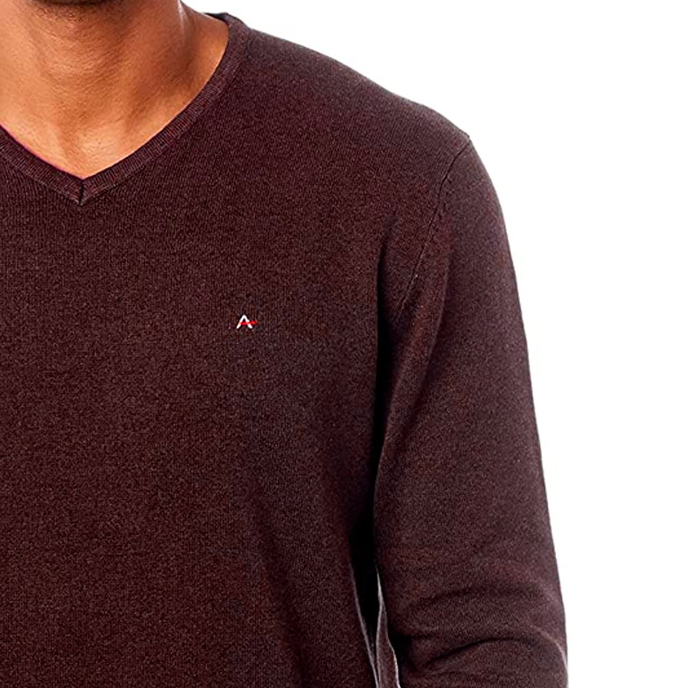 Suéter Aramis Tricot Gola V Bordô Masculino Verde