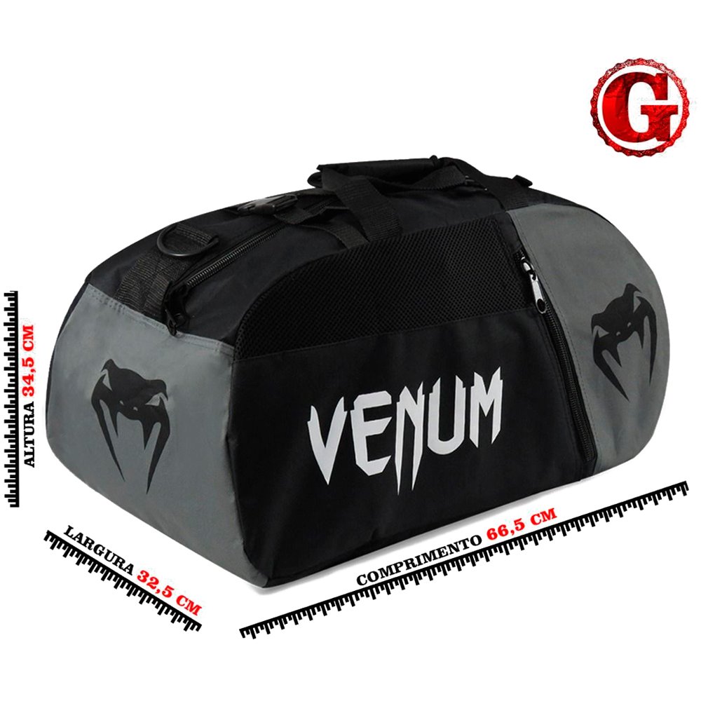 Mochila Venum Double Bag Basic Preto 73 Litros G