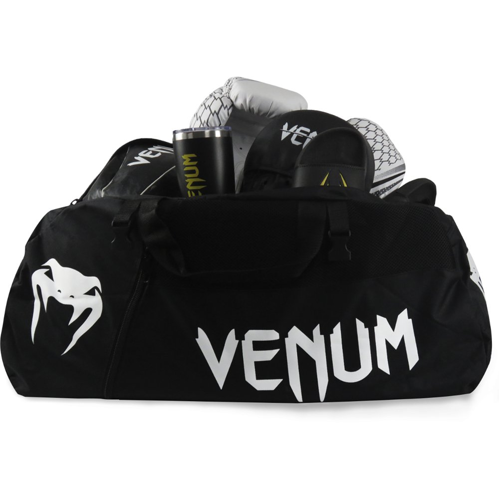 Mochila Venum Double Bag Basic Preto e Branco 53 Litros M